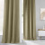 Faux Linen Room Darkening Curtain Panel 50x84" – Nomad Tan Drape
