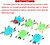 24-Pack Glow in the Dark Bug Toys with Valentine's Day Cards for Kids