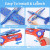 4-Pack LED Airplane Launcher Toy - Foam Glider Planes with 2 Flight Modes