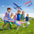 4-Pack LED Airplane Launcher Toy - Foam Glider Planes with 2 Flight Modes