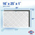 Four-pack of Clorox 16x25x1 MERV 11 pleated furnace and AC air filters in white beverage board frames - view 7