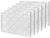 Amazon Basics MERV 11 16x25x1 pleated electrostatic AC furnace air filters 6-pack white beverage board frame - view 3