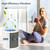 XBWW A2001 air purifier replacement filter with white 3-in-1 activated carbon and HEPA pre-filter layers, 1-pack - view 2