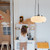 Kinglong round glass pendant light with chrome finish and adjustable hanging cord for kitchen island or dining room - view 2