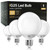 Four TJOY G25 frosted LED globe light bulbs with E26 base, 5000K daylight vanity bulbs for bathroom mirrors