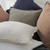 Set of 2 beige linen fringe tassel throw pillow covers 20x20 inches with boho farmhouse style on a sofa - view 4