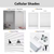 Perfect Lift gray cordless blackout cellular shade 25.5 by 54 inches mounted on window, single cell honeycomb design in gray cloud color - view 2