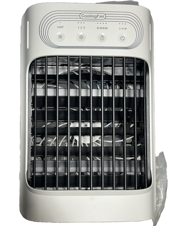 Portable USB Desktop Evaporative Air Cooler Fan – 4-Speed 10W White