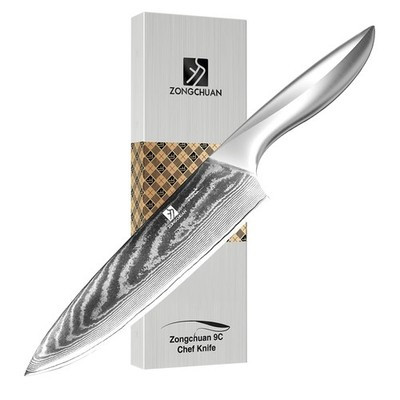 Zongchuan 8-Inch Damascus Chef Knife – 67-Layer Forged Steel Blade
