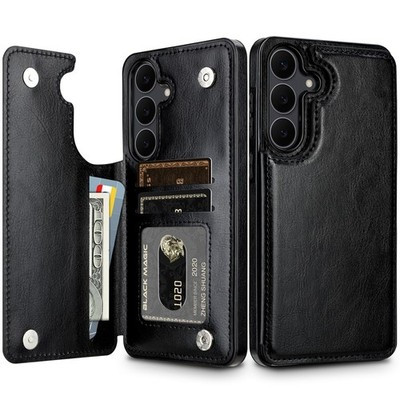 Hiandier Samsung Galaxy S25 FE PU Leather Wallet Case with Card Holder