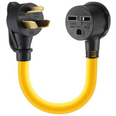 Relaxweek NEMA 10-30P to 6-30R Dryer & EV Charger Adapter 240V 30A ETL Listed