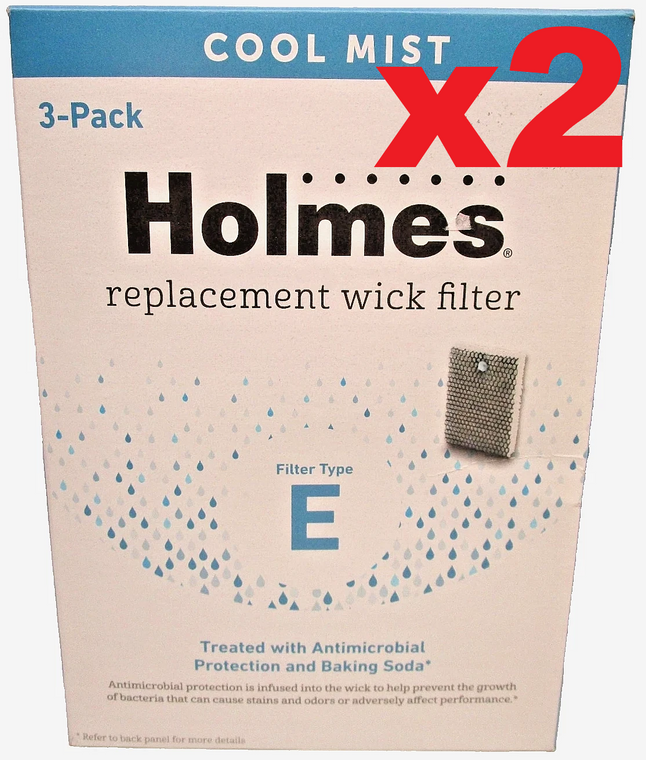 Holmes HWF100 Type E Replacement Wick Filter 6-Pack – Antimicrobial