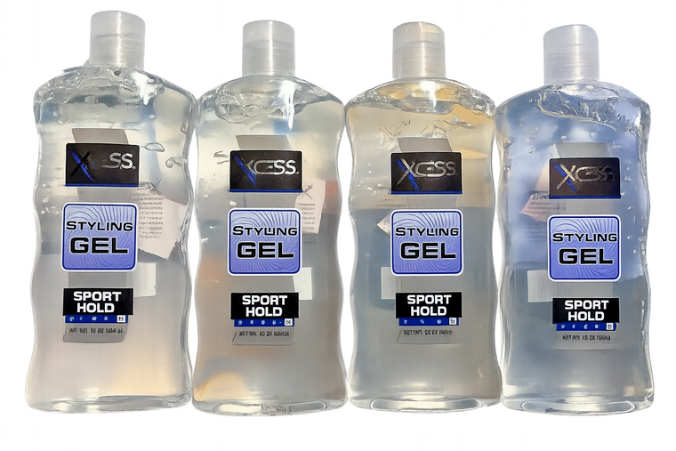 Xcess Sport Hold 10 Alcohol-Free Styling Gel 16oz – 4-Pack (64oz Total)