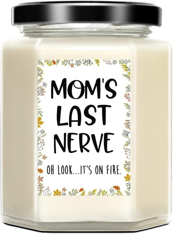 Mom's Last Nerve Funny Lavender Scented Soy Candle – 8oz Gift