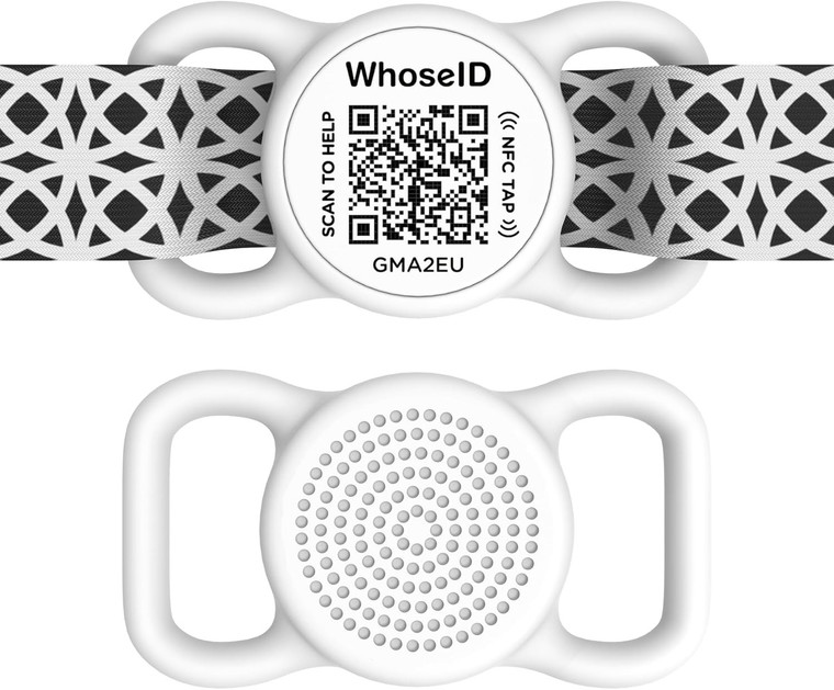 WhoseID QR Code NFC Pet ID Tag – Waterproof Silicone, No Subscription
