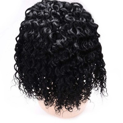 viviaBella Afro Jerry Curly Human Hair Ponytail 14in – 80g Natural Black