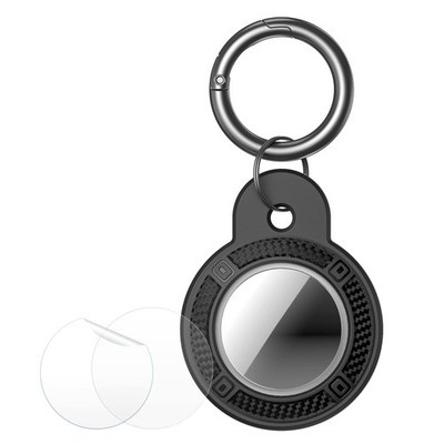 Eyamumo AirTag TPU Protective Case with Keychain & Screen Protector Films