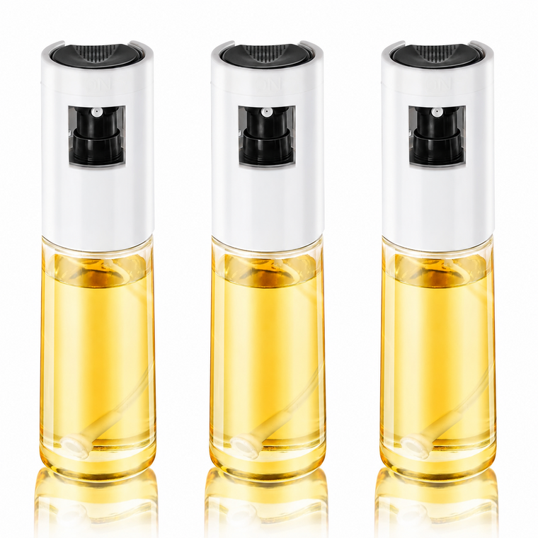 SweeHo Glass Oil Sprayer Mister 3-Pack – 120ml BPA-Free Bottles