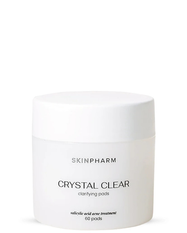 Skin Pharm Crystal Clear Clarifying Pads 60ct - 2% Salicylic Acid Treatment