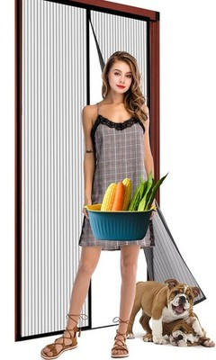 WUJOMZ Magnetic Screen Door 38" x 82" – Mesh Net for Sliding & French Doors