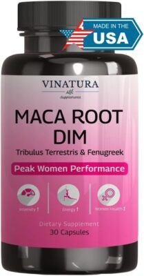 Maca Root & DIM Capsules for Women – Hormone Balance & Menopause Support