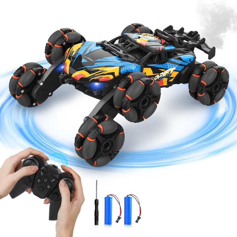 6WD RC Stunt Drift Car with 360° Rotation & Spray – 2.4GHz Remote Control