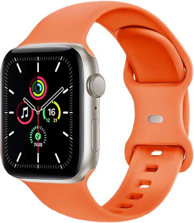 Silicone Sport Band for Apple Watch 38mm 40mm 41mm - Series 9 8 7 SE Soft Strap