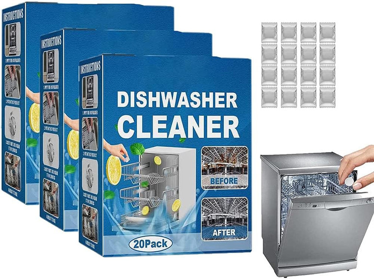 3-Pack High-Efficiency Dishwasher Tablets for Kitchen Tableware Care