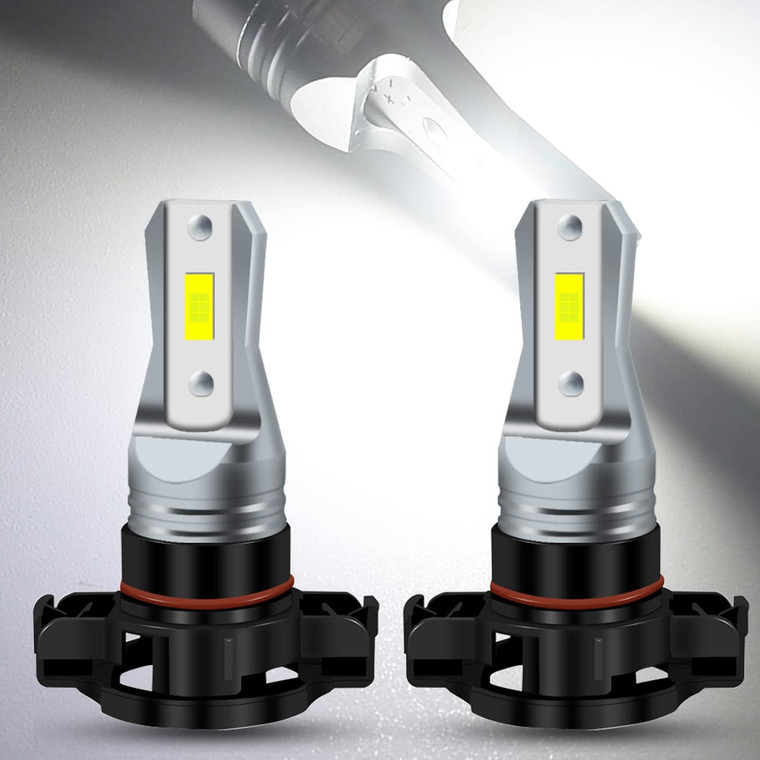 H16 5202 2504 LED Fog Light Bulbs 3800LM 6000K 9-36V – 2 Pack