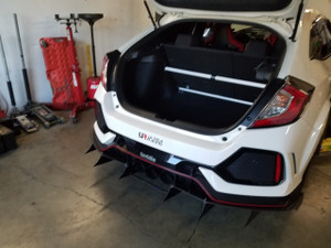 HONDA CIVIC (FK7) HATCH 2016-2021/TYPE-R (FK8) 2017-2021 - REAR TRUNK UPPER (2 POINT ADJU.) HONDA CIVIC (FK7) HATCH 2016-2021/TYPE-R (FK8) 2017-2021 - REAR TRUNK UPPER (2 POINT ADJU.)