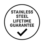 Stainless Steel Lifetime Guarantee