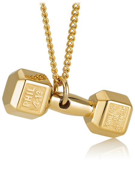 Women's Frosted Dumbbell Necklace Phil 413