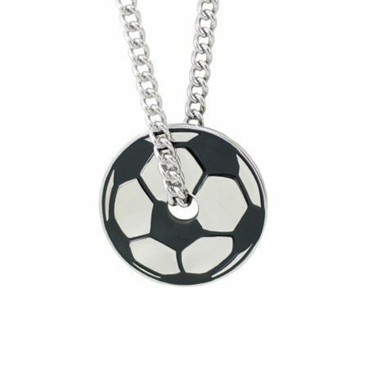 Shimmering Soccer Ball Necklace – Verano Hill