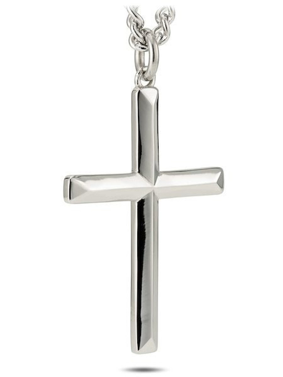 Cross Necklace John 19:30 Men | Stainless Steel