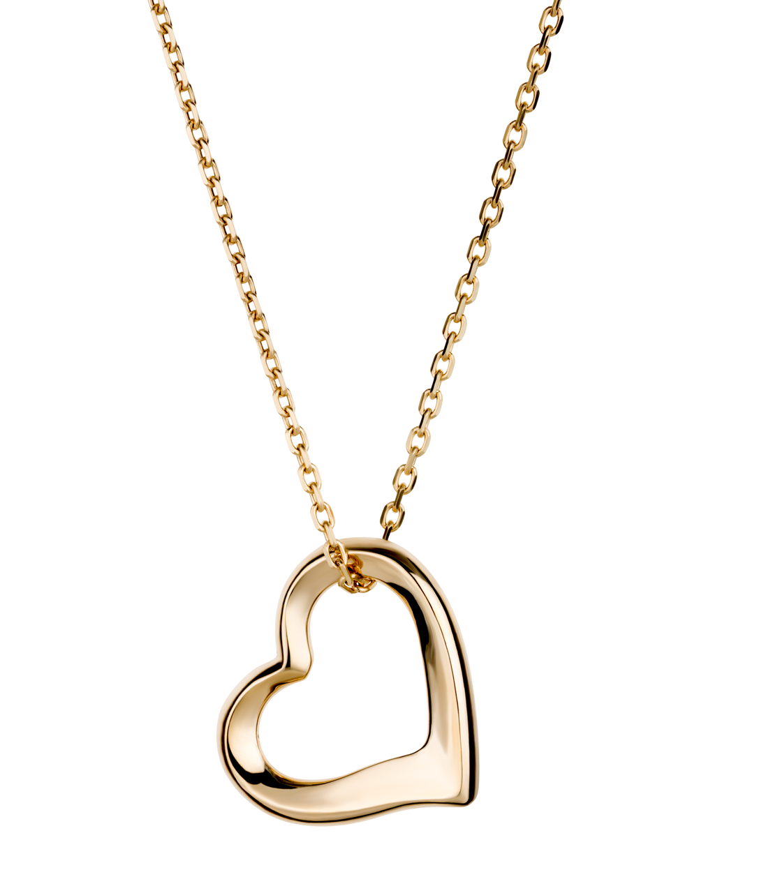Triple Heart Charm Necklace in Solid Gold - Tales In Gold