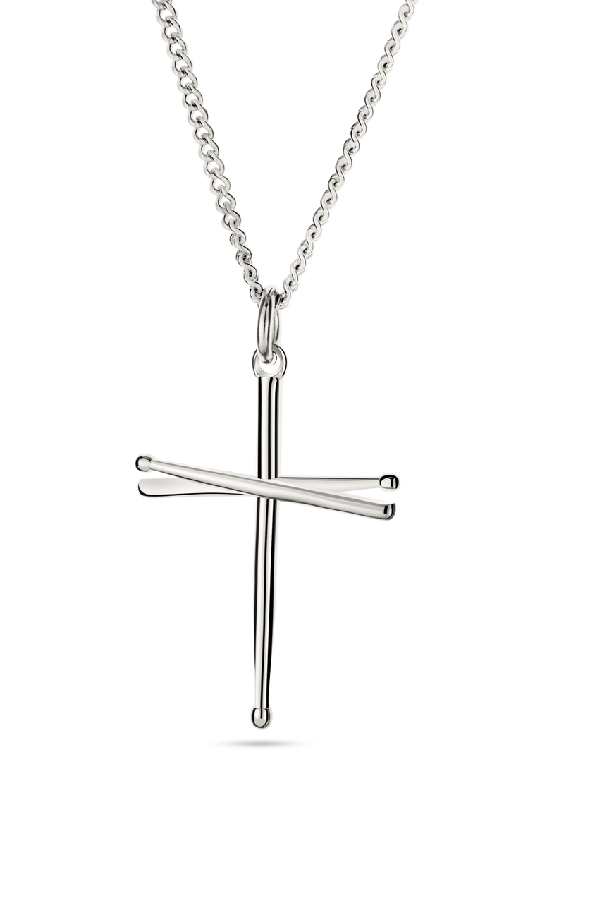 Men's Baseball Bat Cross Necklace | Lord's Guidance