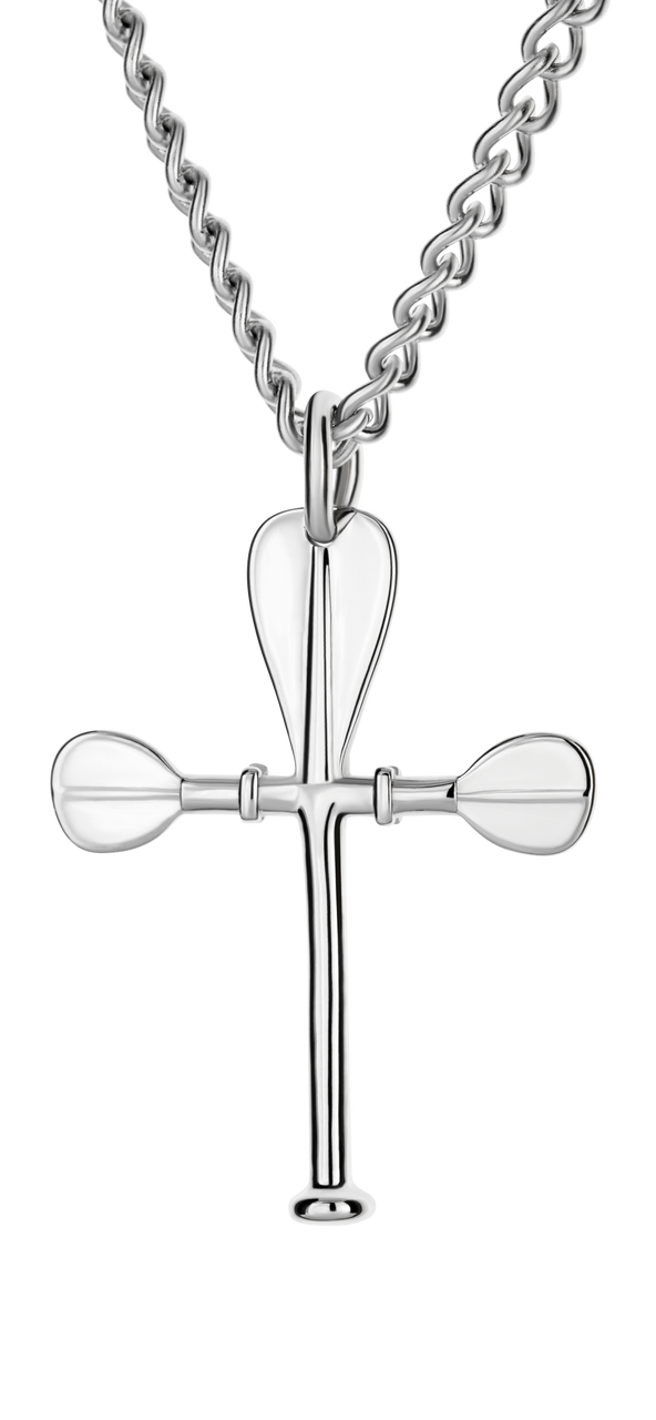 Paddle Cross Necklace for Men | Philippians 4:13