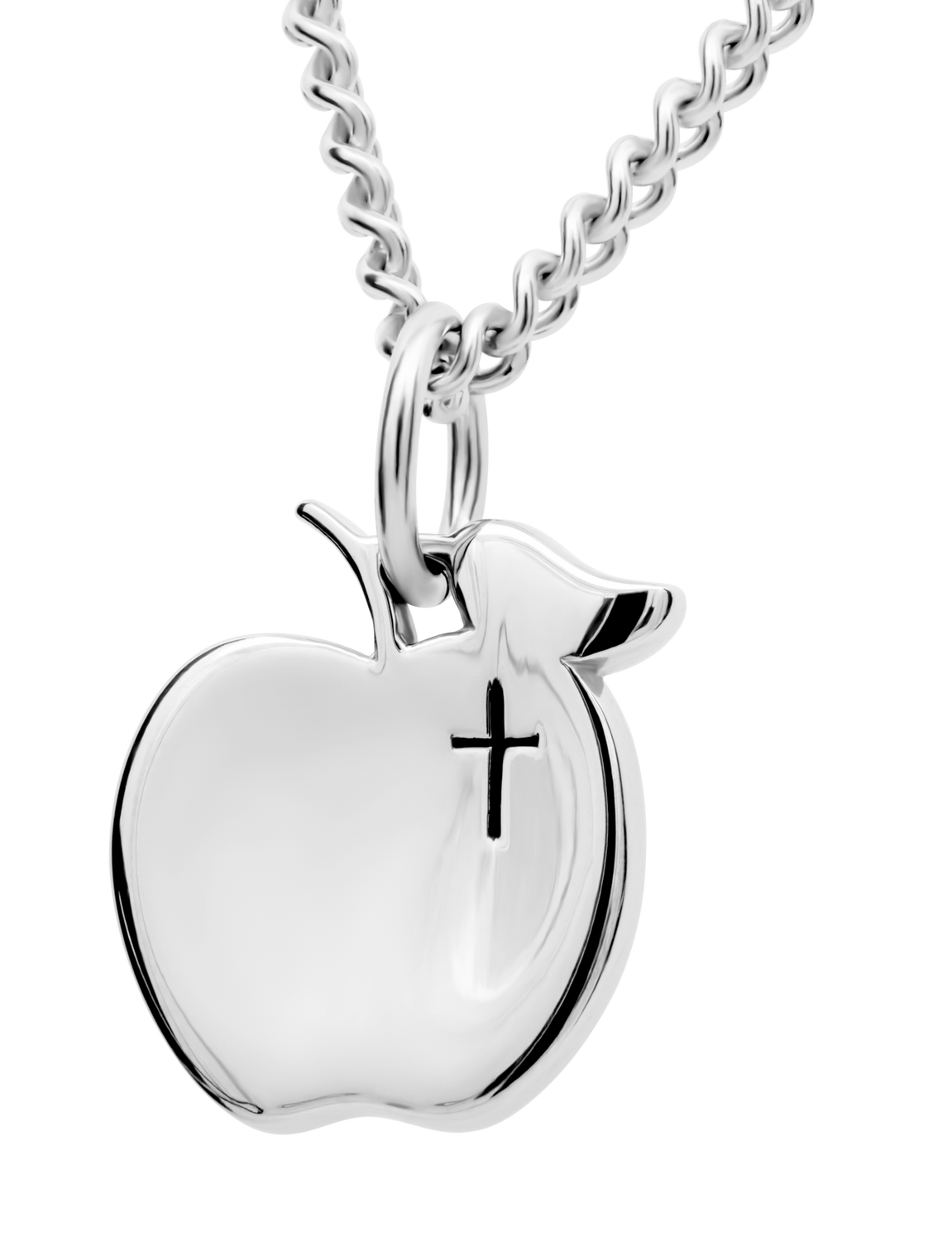 Women's Teacher Apple Cross Necklace | Shields of Strength