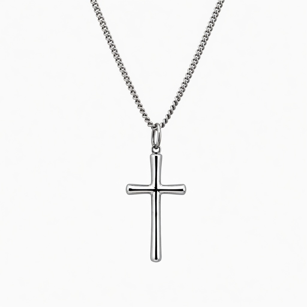 Women's Stainless Faith Hope Love Cross Necklace | 1 Cor 13:13