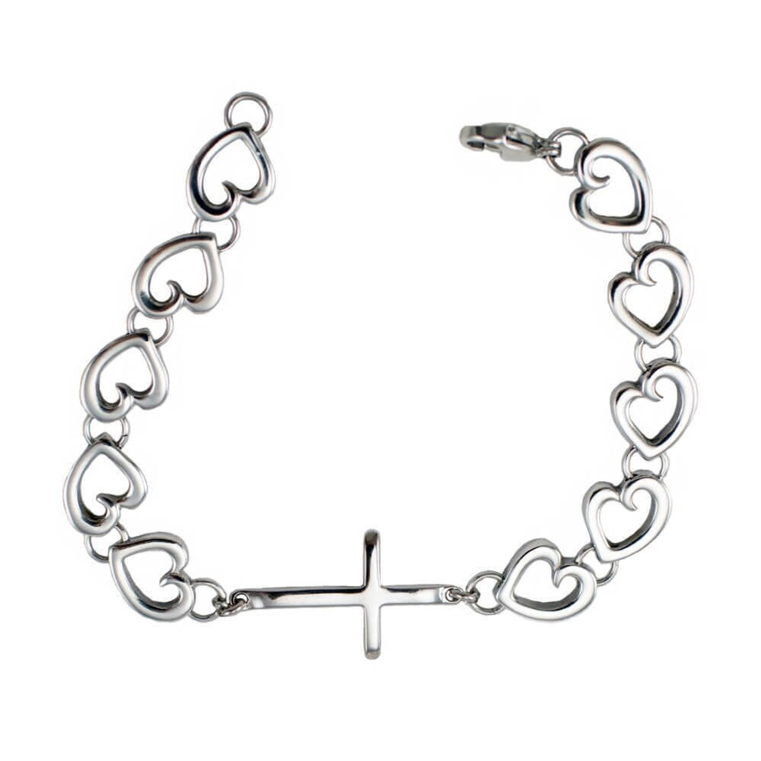 アクセサリー Vintage 50s Silver Chain Cross Bracelet Vintage 50s Silver Chain Cross Bracelet メンズ