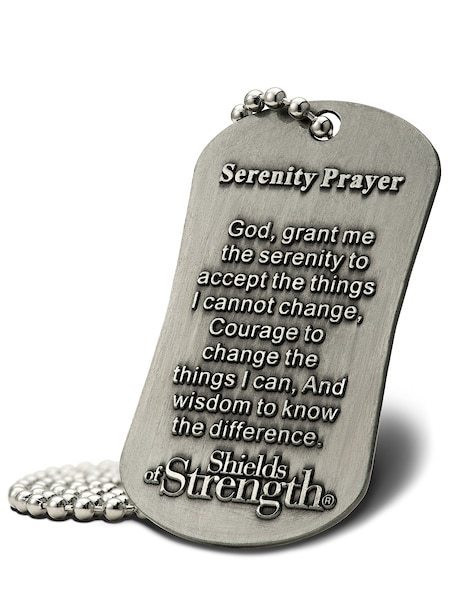 Serenity Prayer Antique Dog Tag Necklace-Jeremiah 29:11