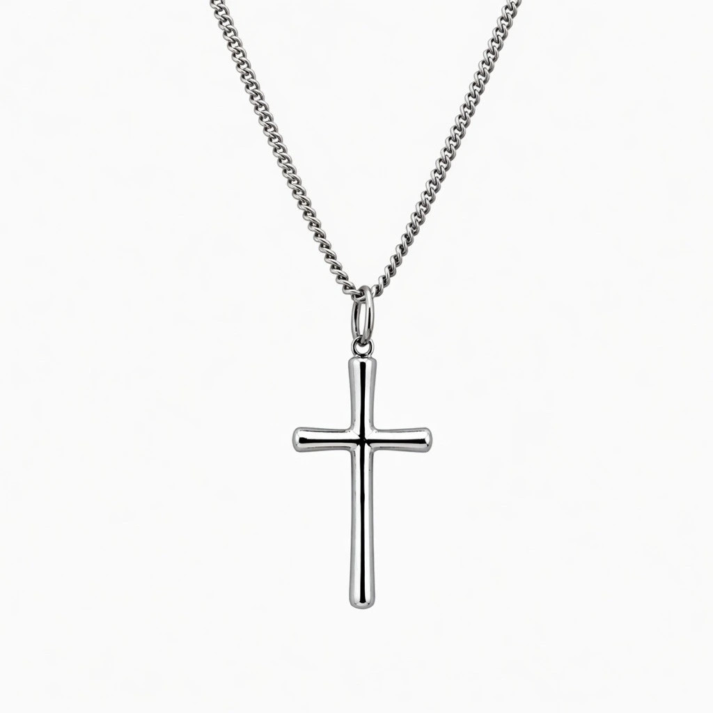 Women's Stainless Faith Hope Love Cross Necklace | 1 Cor 13:13