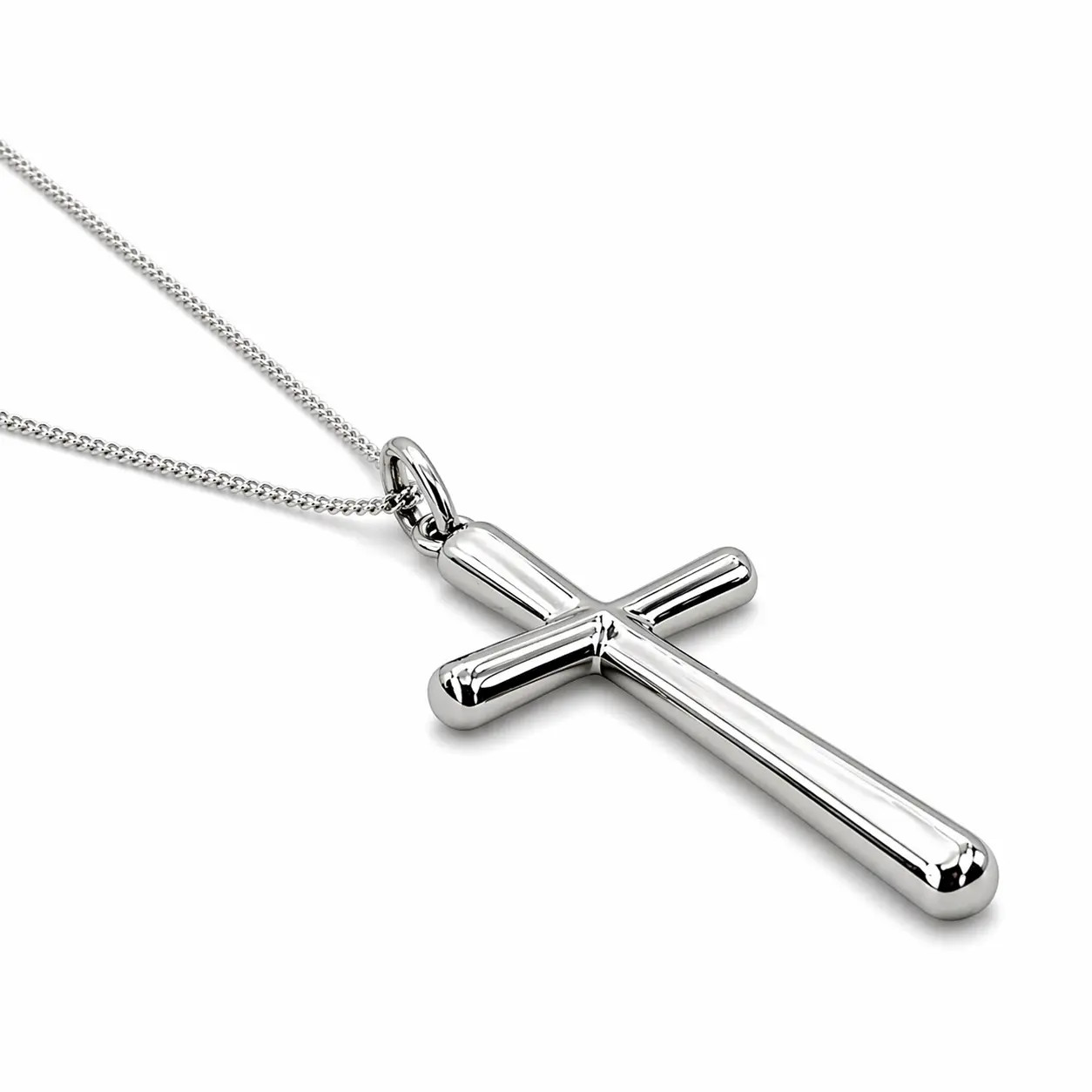 Women's Stainless Faith Hope Love Cross Necklace | 1 Cor 13:13