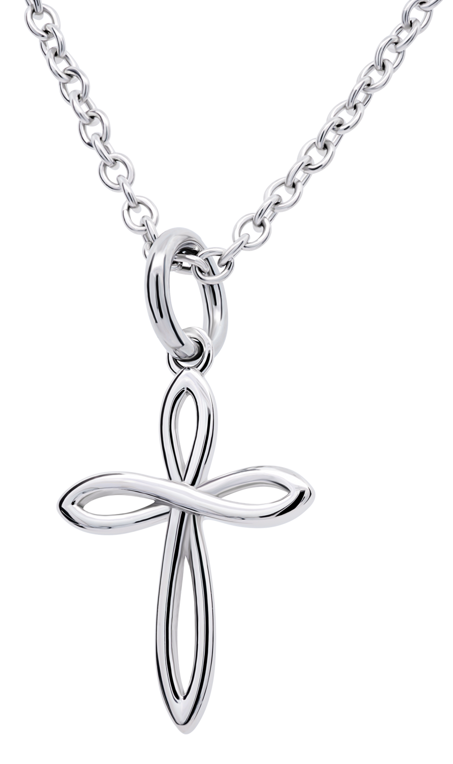 Dainty Women's Cross Necklace Hebrews 13:8 Stainless Steel Dainty Women's Cross Necklace Hebrews 13:8 Stainless Steel