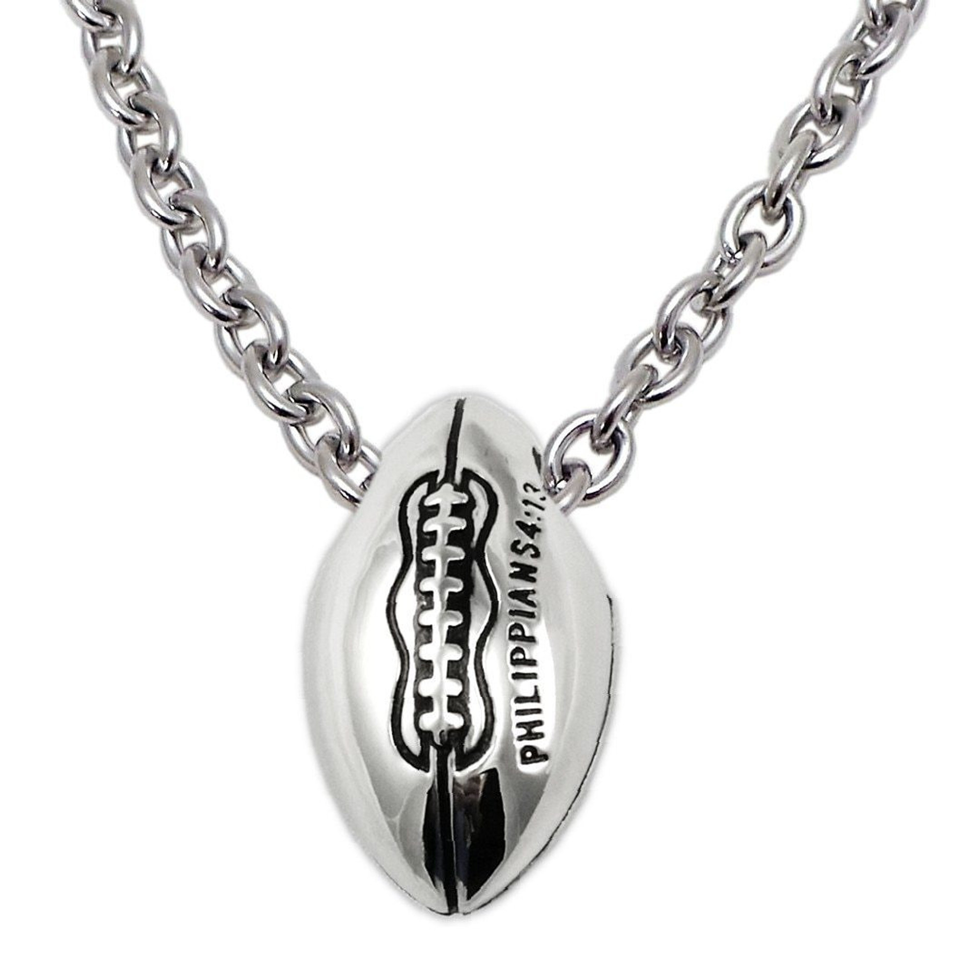 Sterling Silver Louisiana State Football Necklace - 24 inch, Women's
