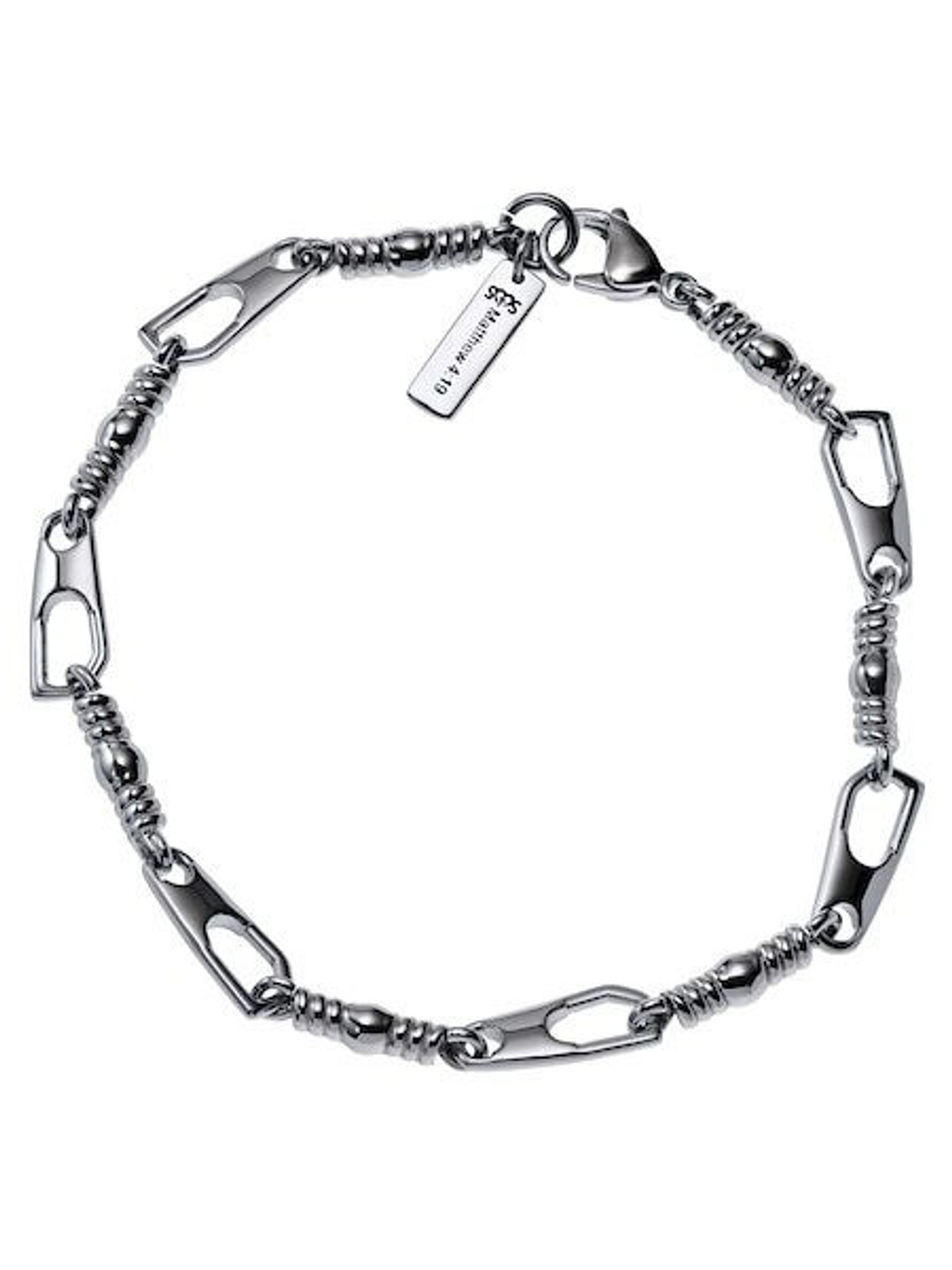 Stainless Steel Link Two-Tone Finish Men's Bracelet