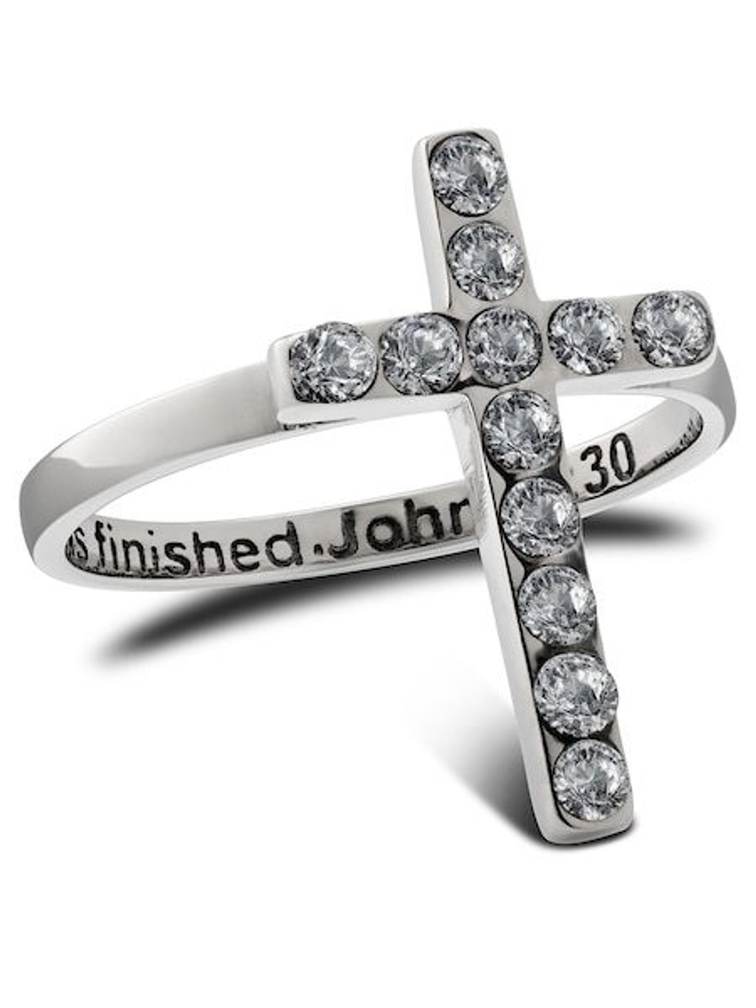 Cross on sale ring womens