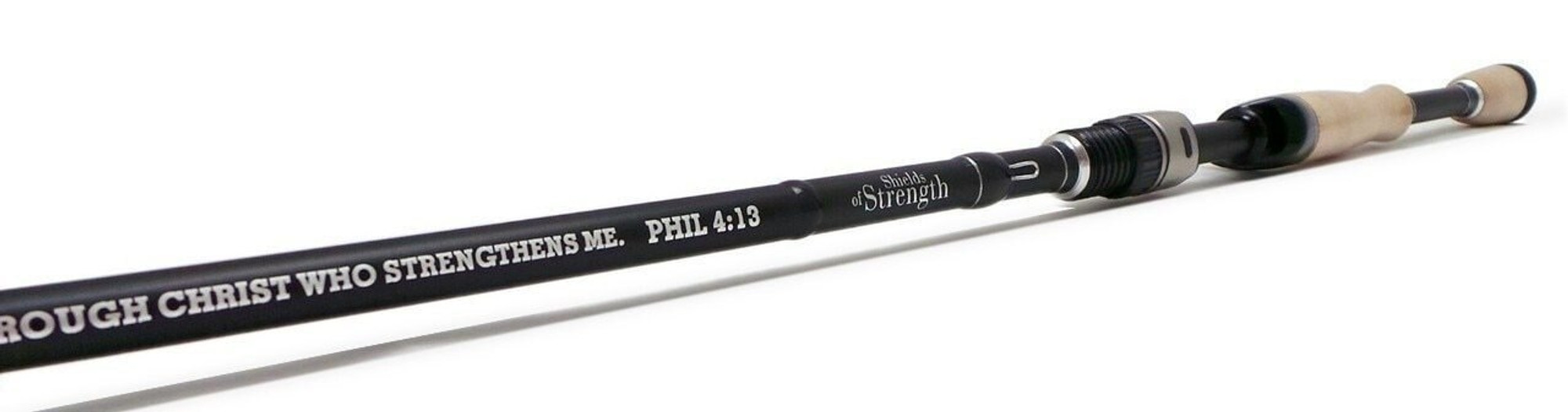 7 ft Medium Black Casting/Fishing Rod - Phil 4:13