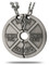 Shields of Strength Large Ant. Finish Split Weight Plate Necklace-Genesis 31:49 Front