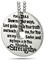 Shields Of Strength Women's Stainless Steel Compass Necklace - Psalm 25:4-5-Back View